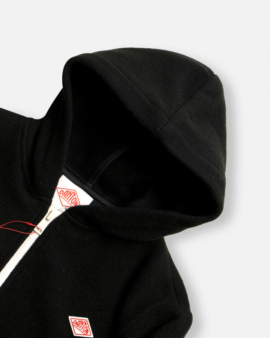 wool pile hoodie