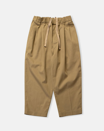 twill easy cropped pants