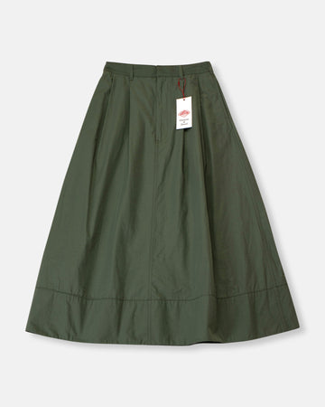 double pleated skirt