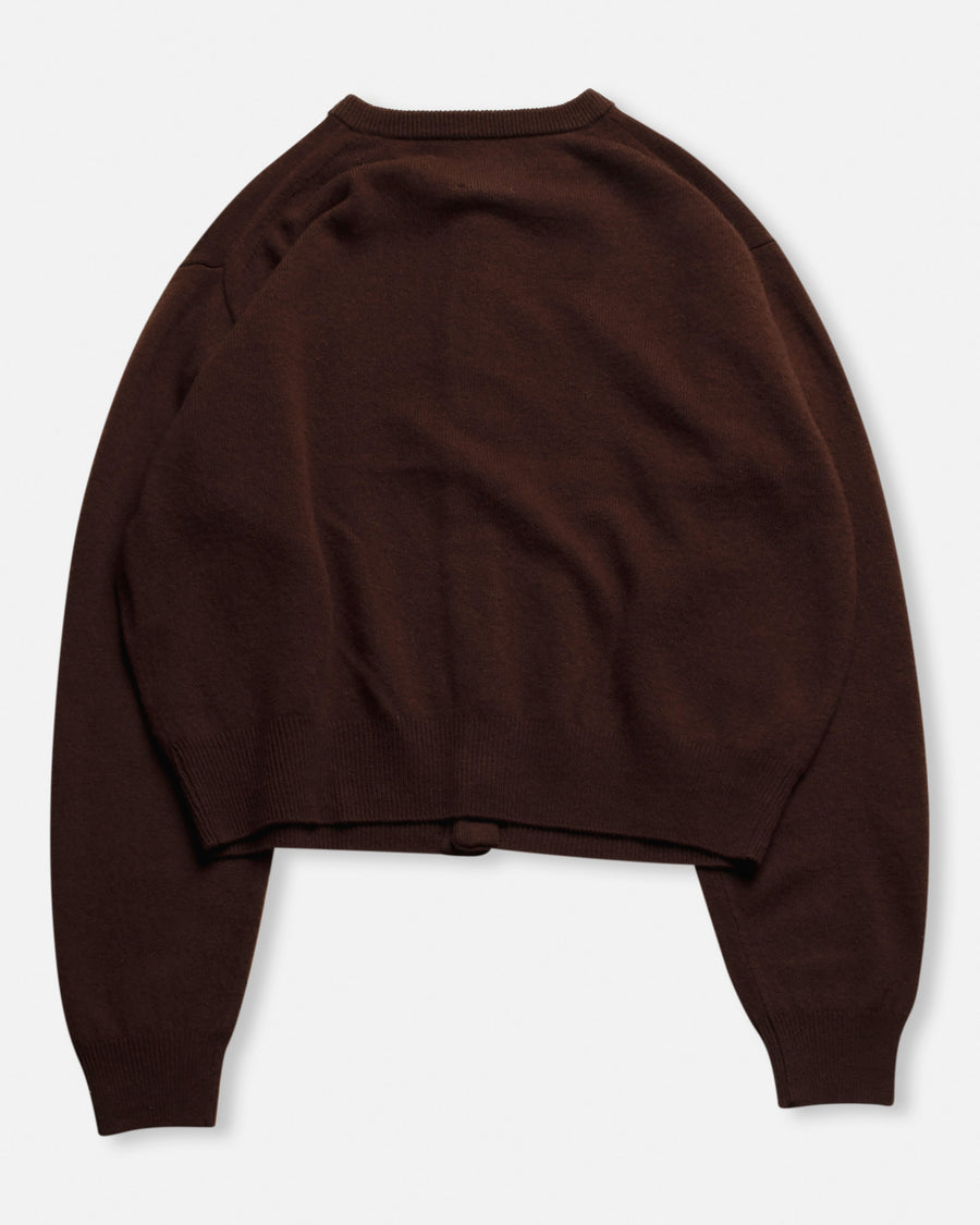 crew neck cardigan