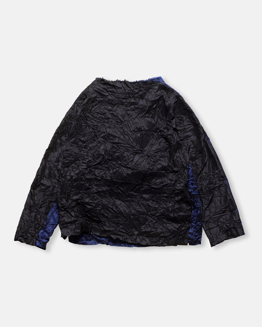 bicolor silk top