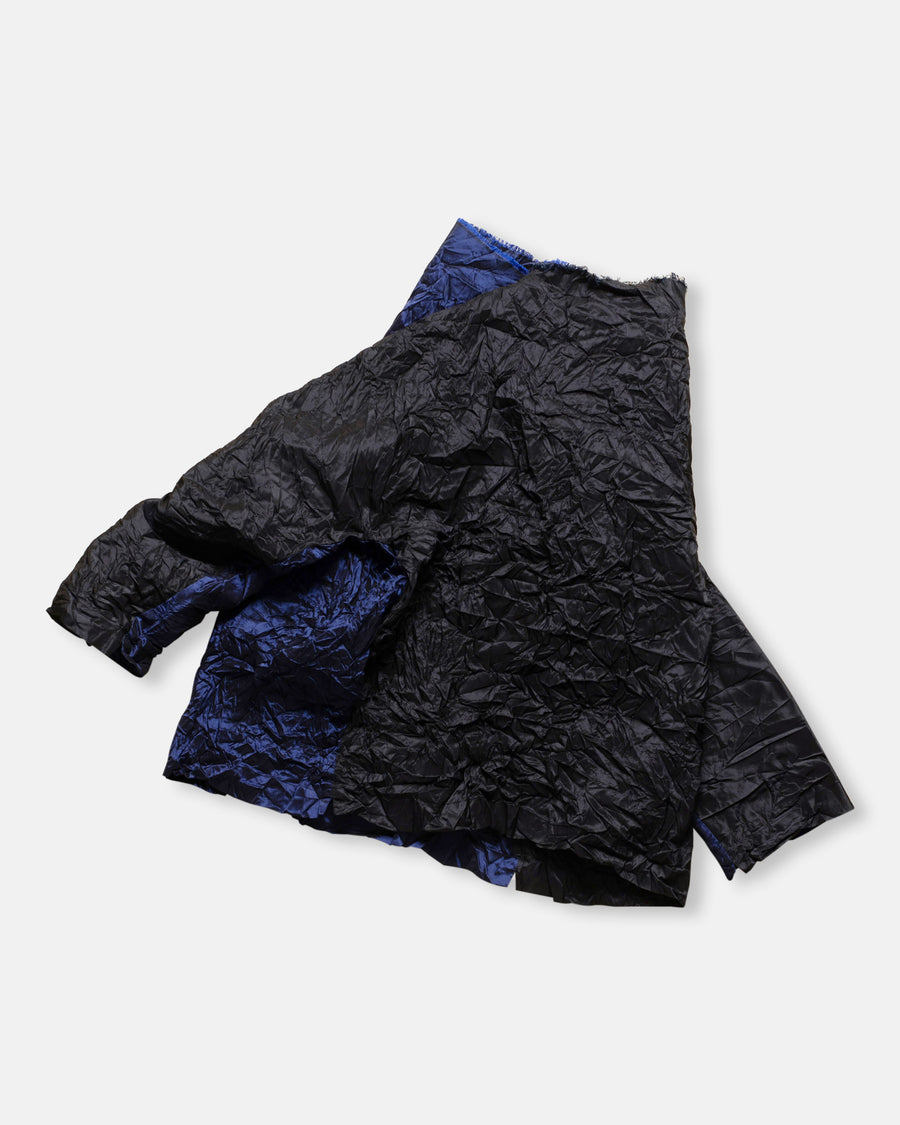 bicolor silk top