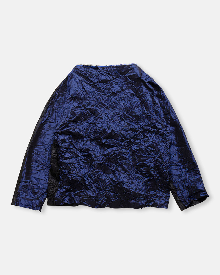 bicolor silk top