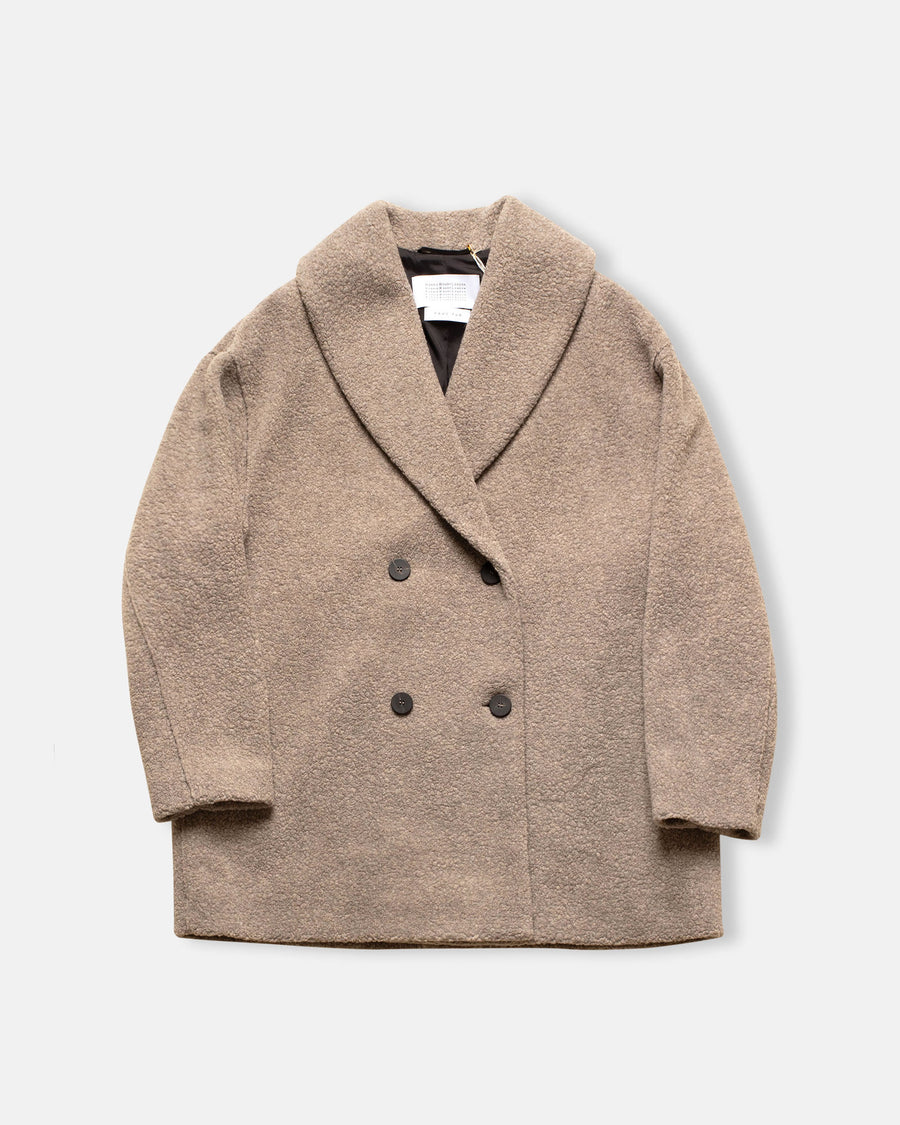 bouclé shawl collar jacket