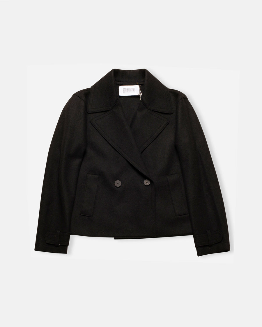 cropped cashmere peacoat