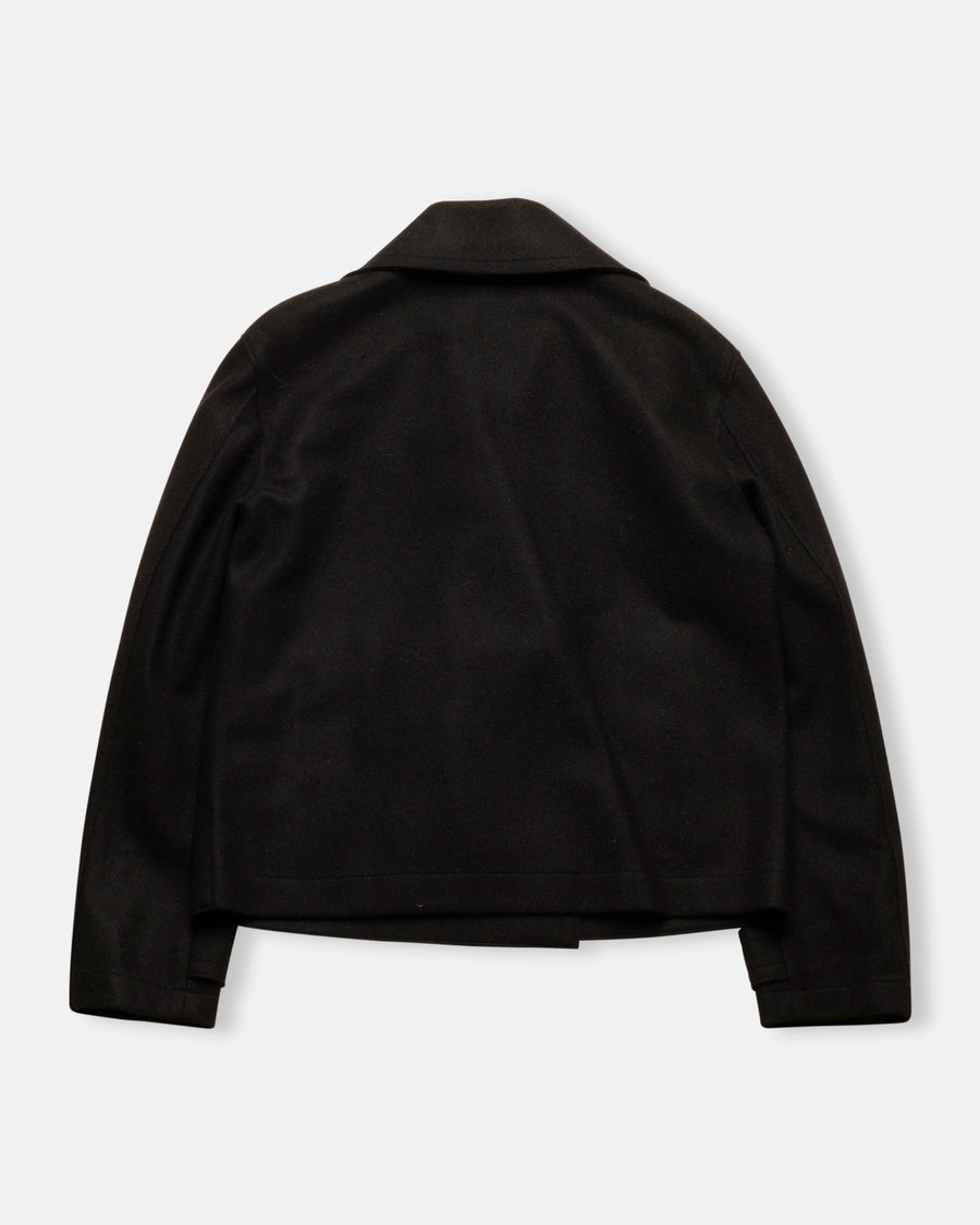 cropped cashmere peacoat