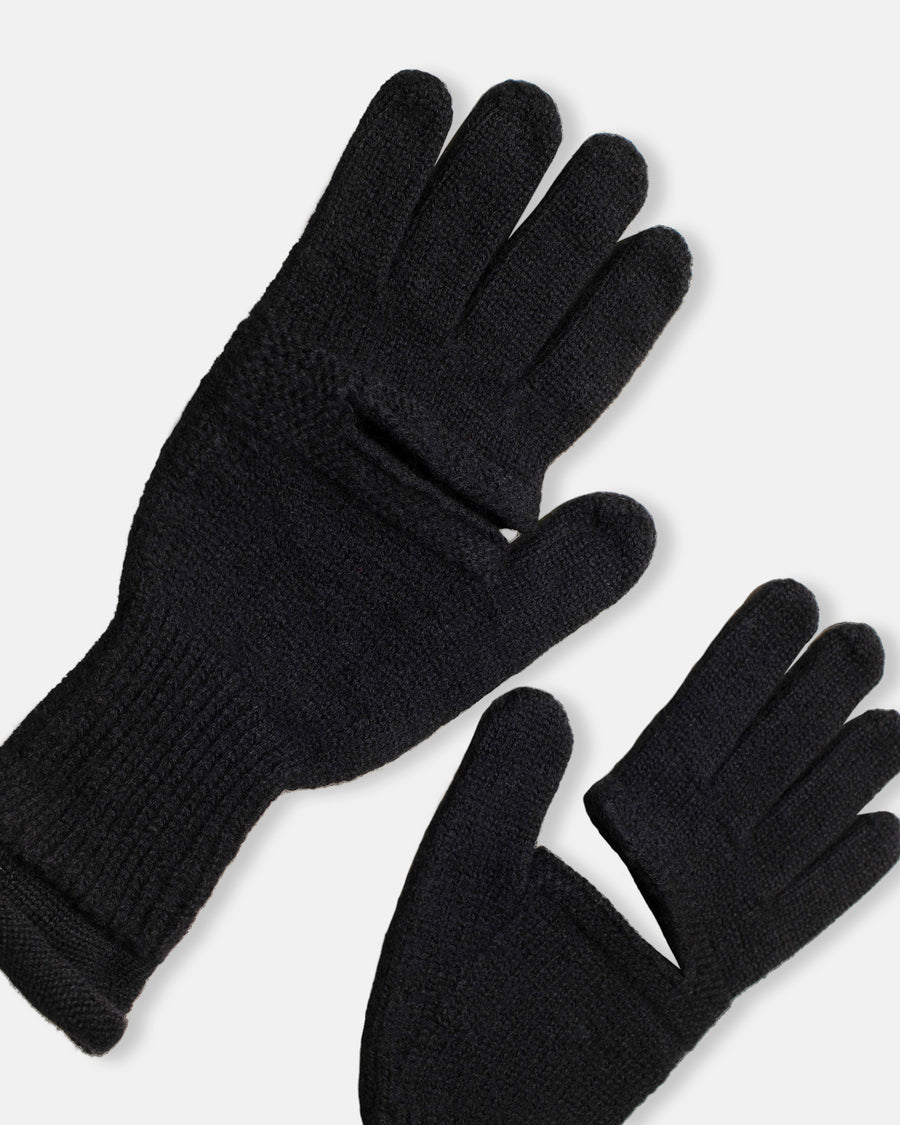 chunky wool cut out gloves