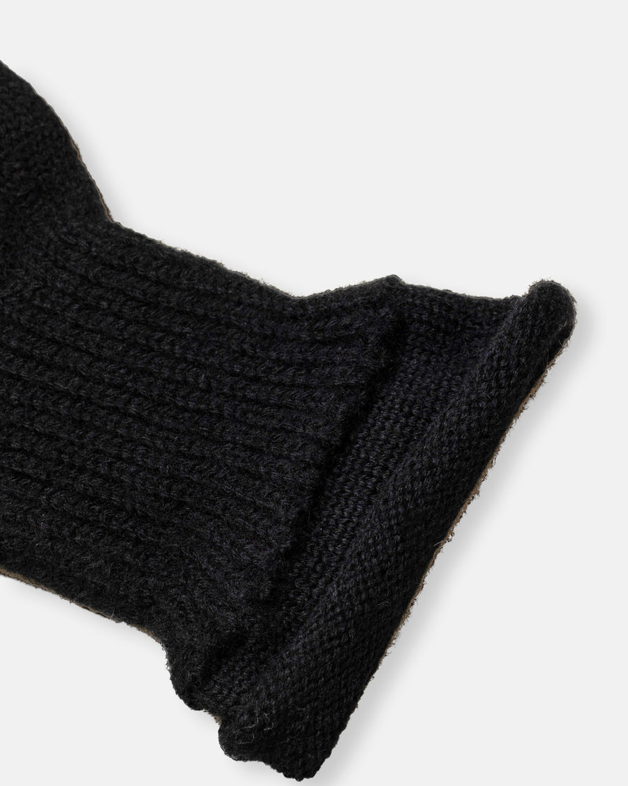 chunky wool cut out gloves