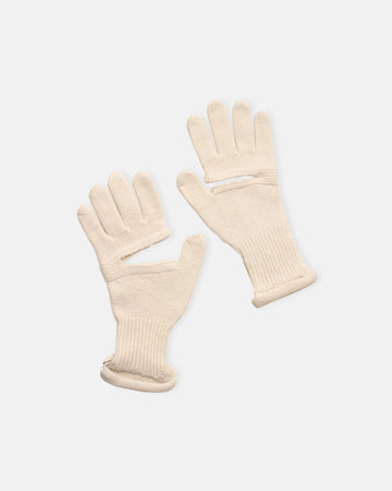 chunky wool cut out gloves