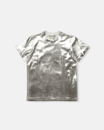 foil printed t-shirt