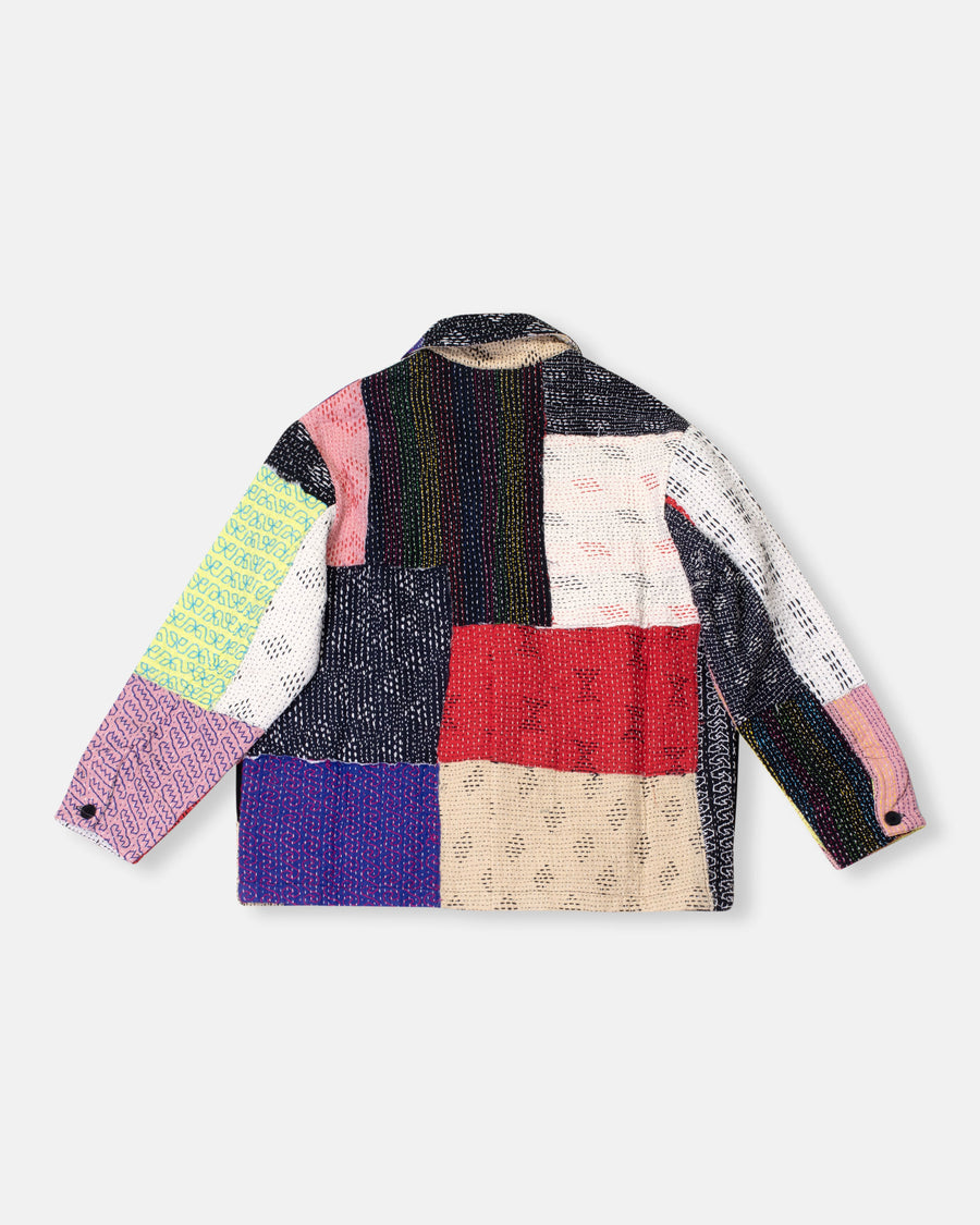 patchwork scarlet jacket multi