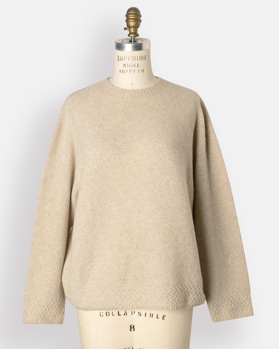 cashmere crew neck knit pullover