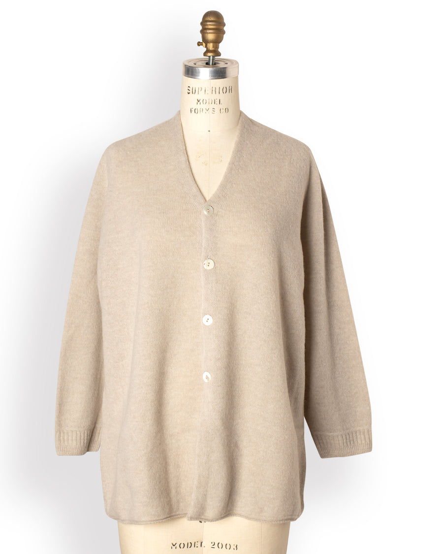 fine merino wool long knit cardigan