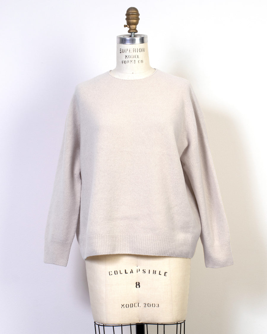 fine wool crew neck pullover