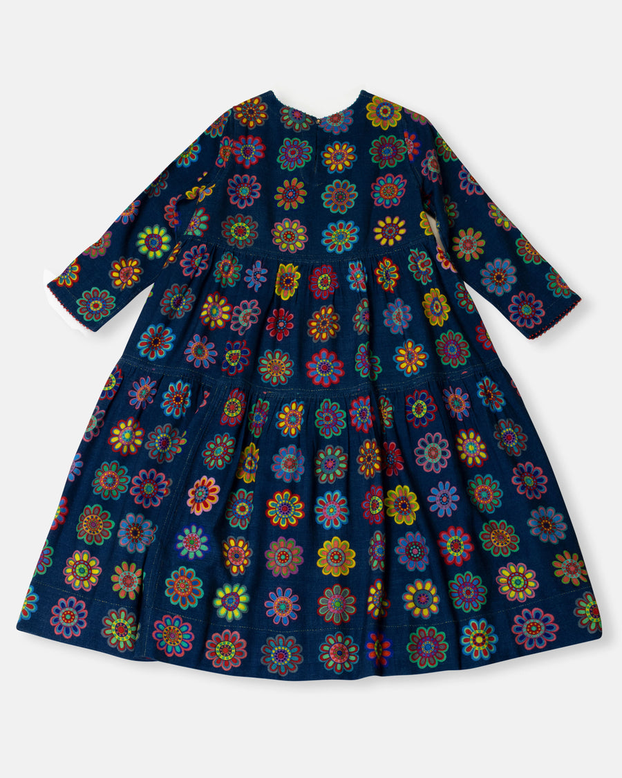 tiered floral dress