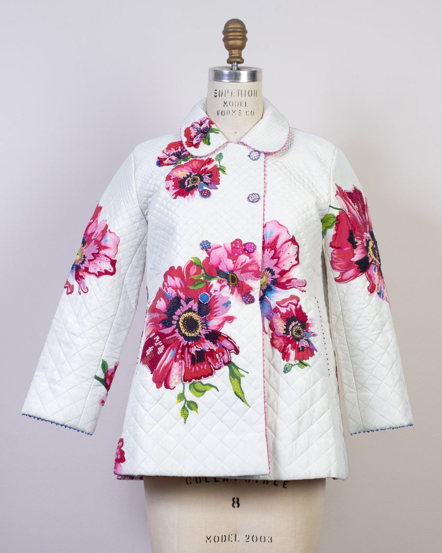 embellished a-line jacket