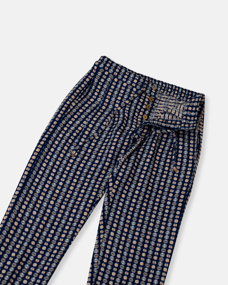 geo patterned pants