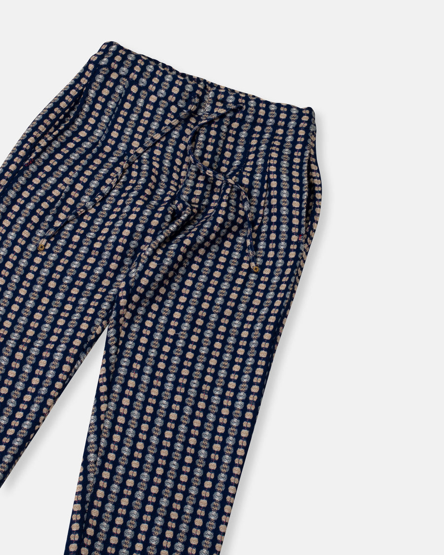 geo patterned pants