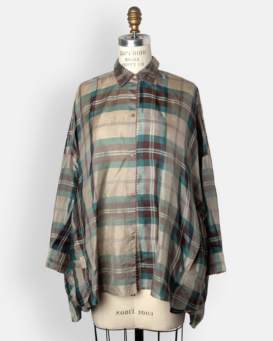 oversized plaid shirt