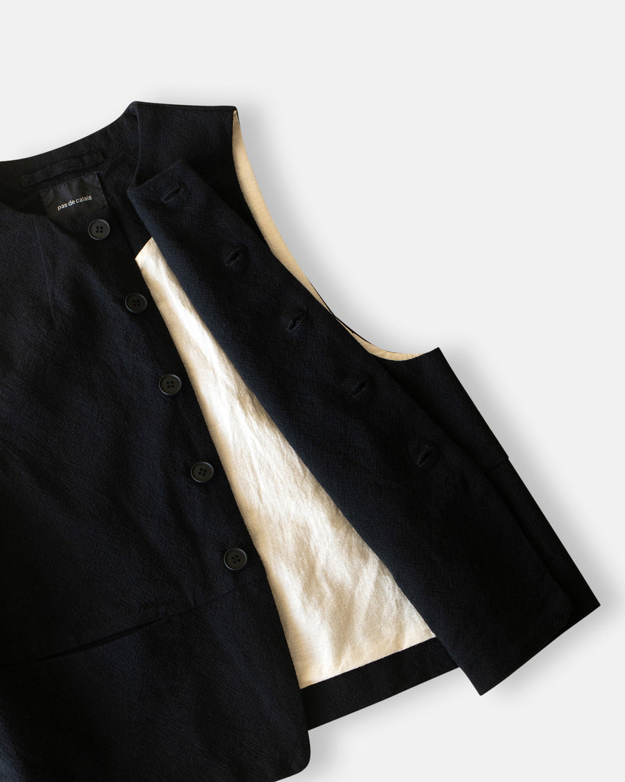 crew neck vest