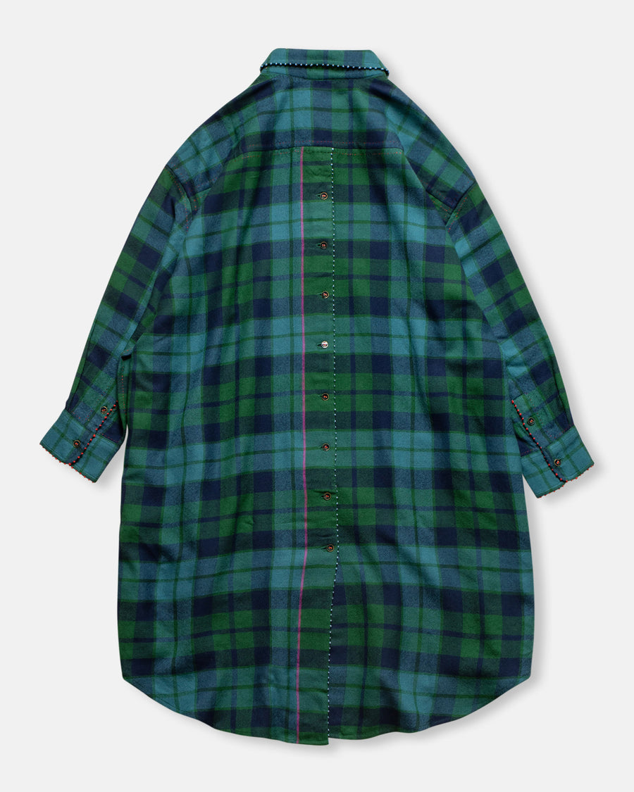 long plaid shirt