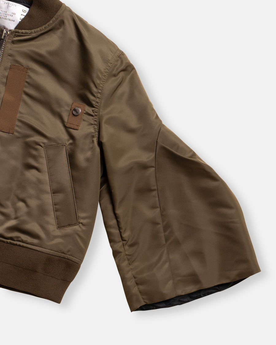 nylon twill blouson