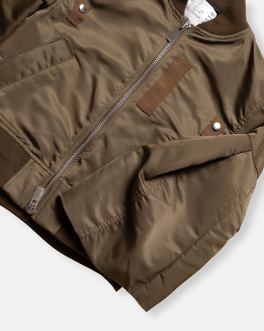 nylon twill blouson