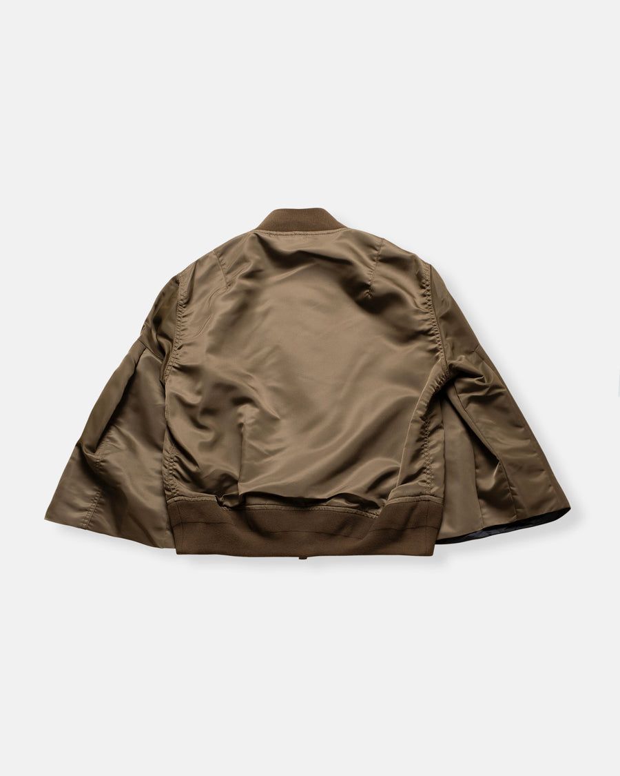 nylon twill blouson