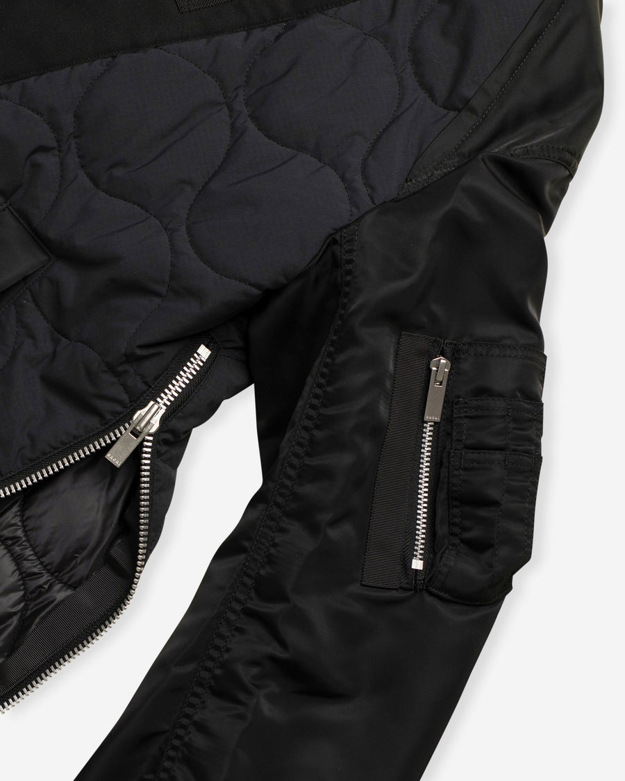 nylon twill x rip stop jacket