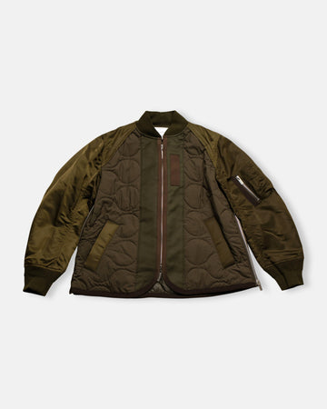 nylon twill x rip stop jacket