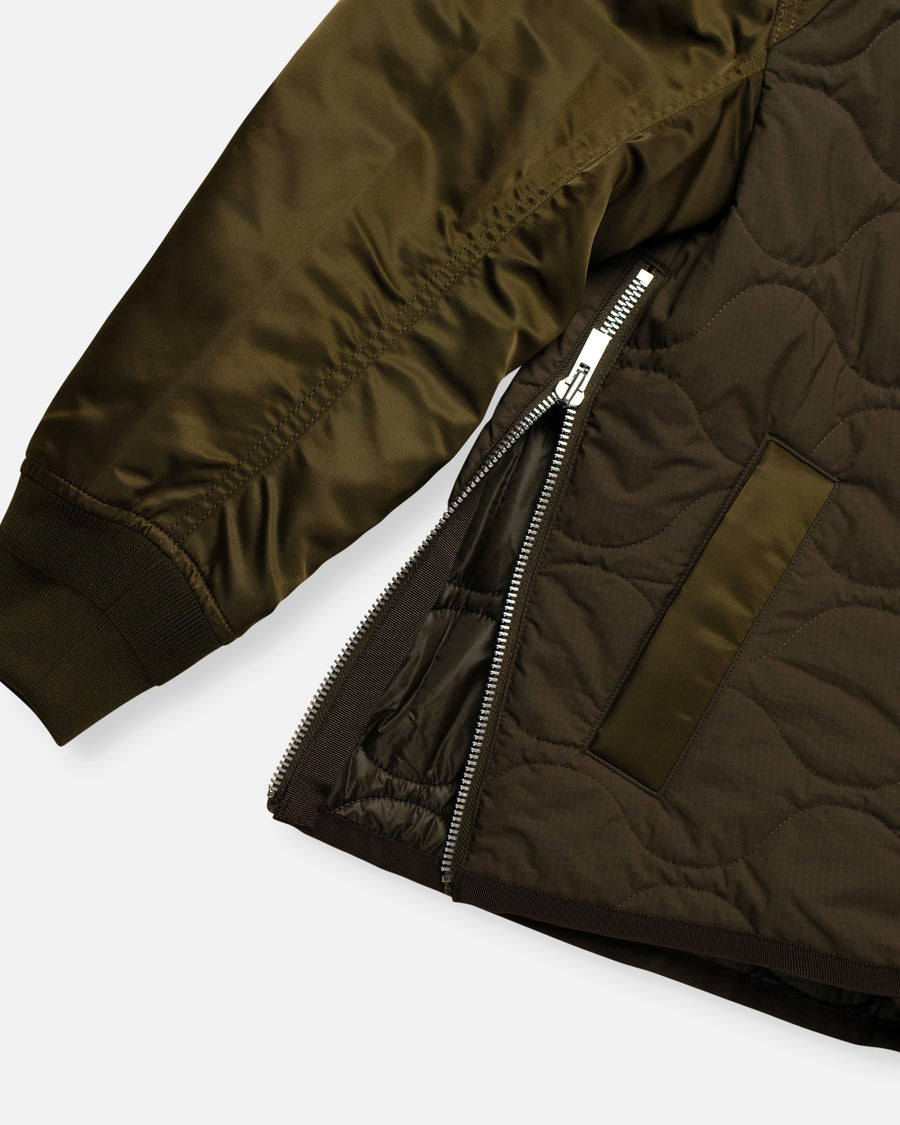 nylon twill x rip stop jacket