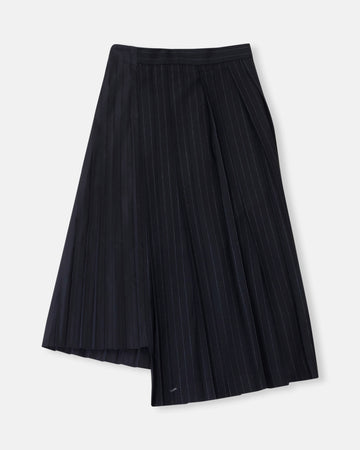 chalk stripe skirt