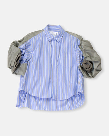 cotton poplin & nylon twill shirt