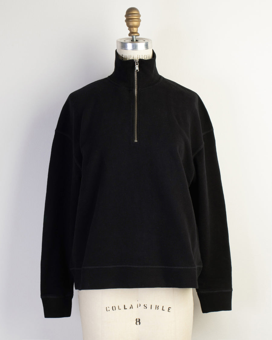 half zip sweatshirt