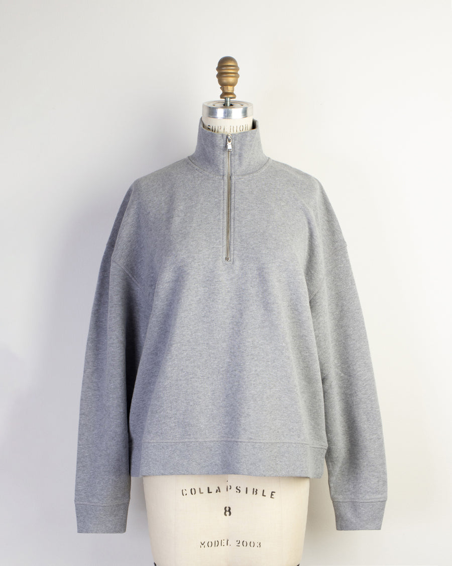 half zip sweatshirt