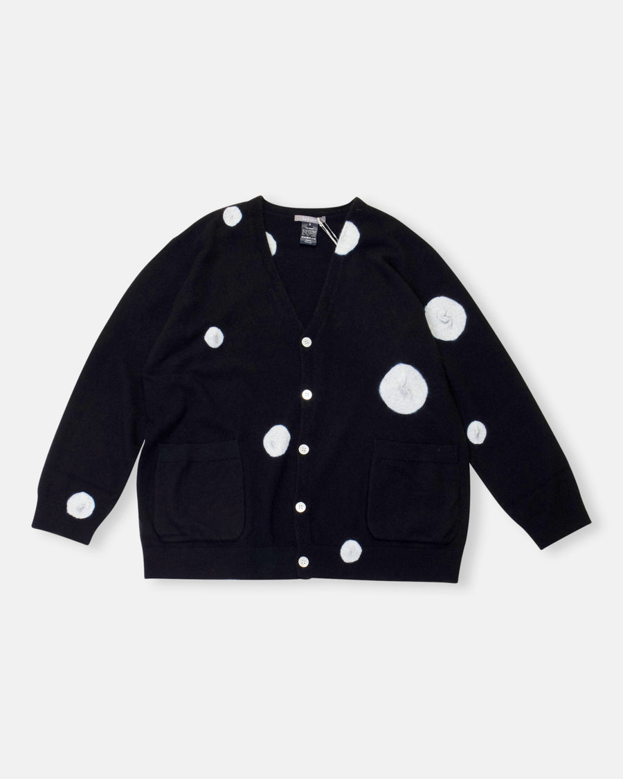 oversized dot cardigan