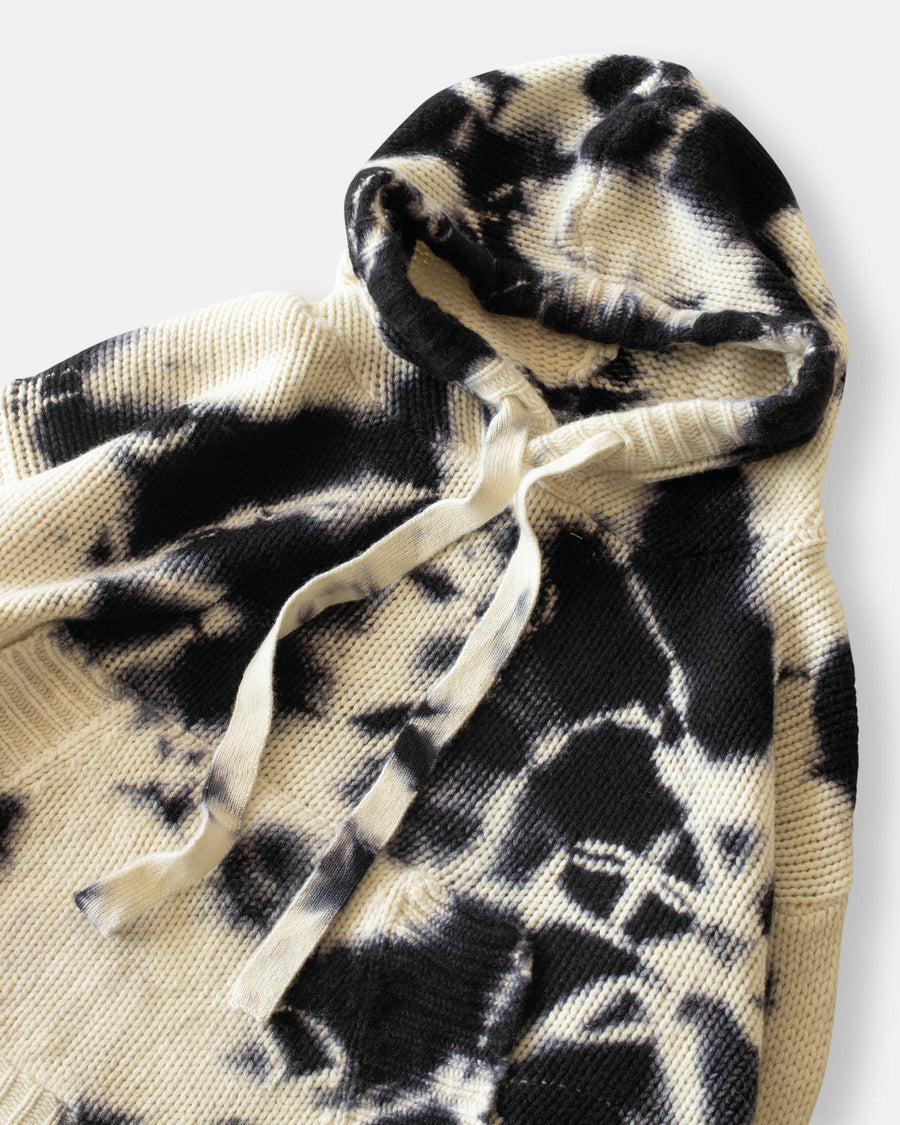 cashmere hand knit hooded sweater