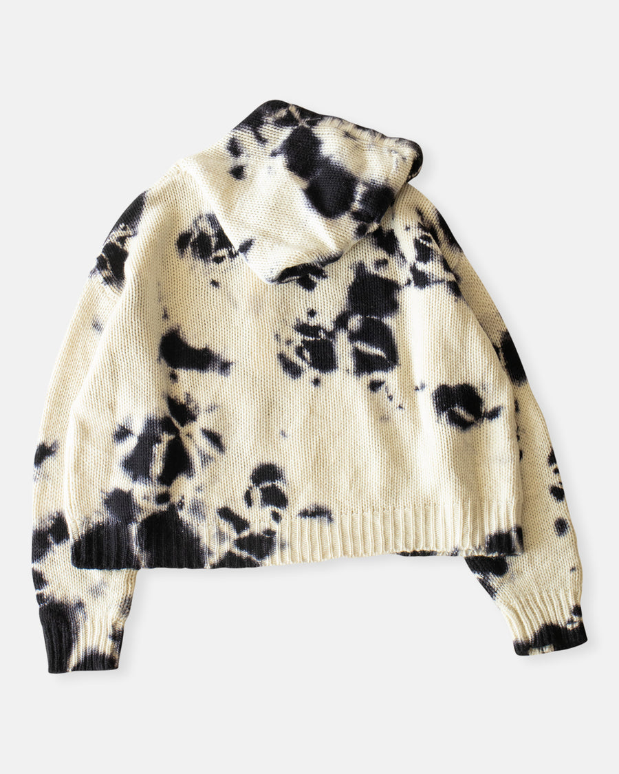 cashmere hand knit hooded sweater