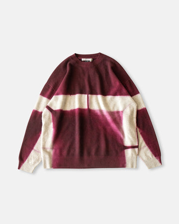 cashmere seamless wide crew neck pullover