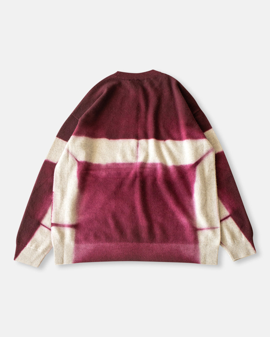 cashmere seamless wide crew neck pullover