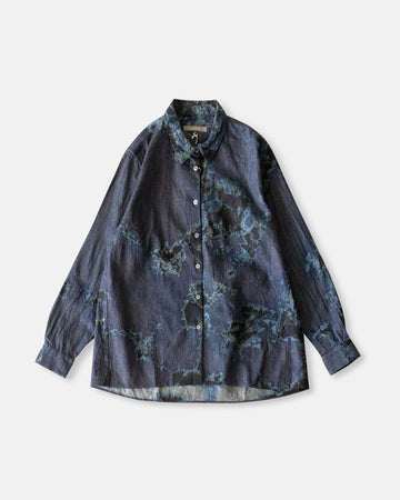 denim long sleeve blouse
