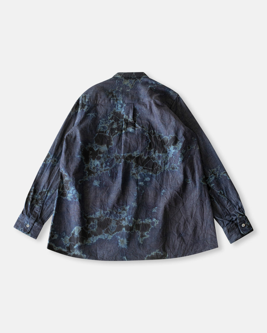 denim long sleeve blouse