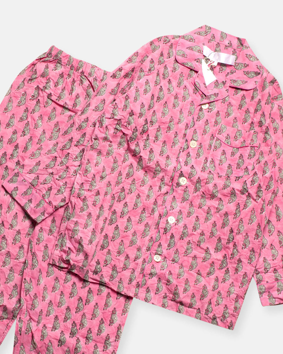 block print pajama set