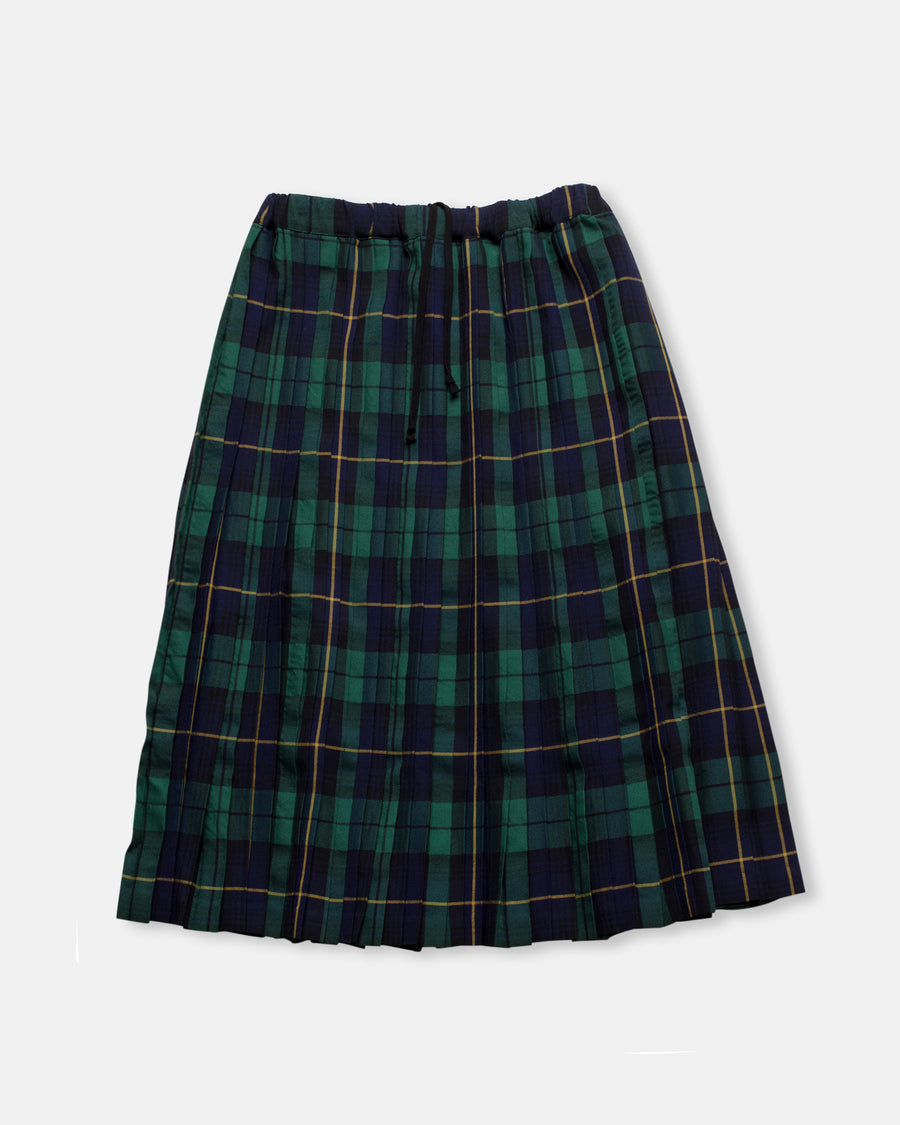 tartan plaid pleated skirt