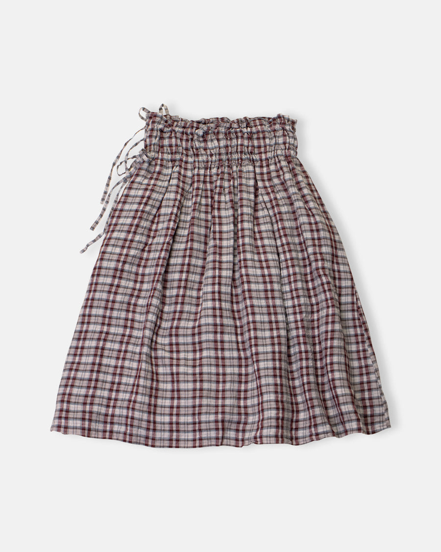 gathered waist skirt