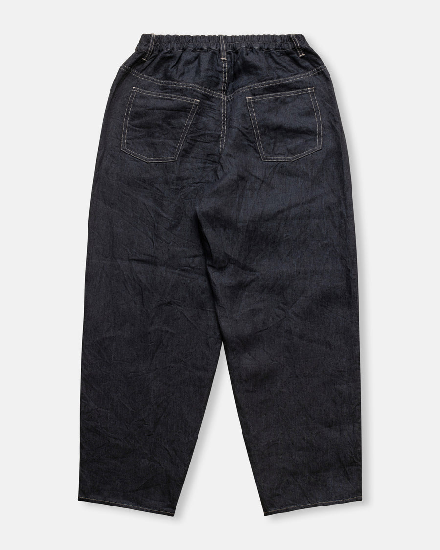 linen denim tapered pants