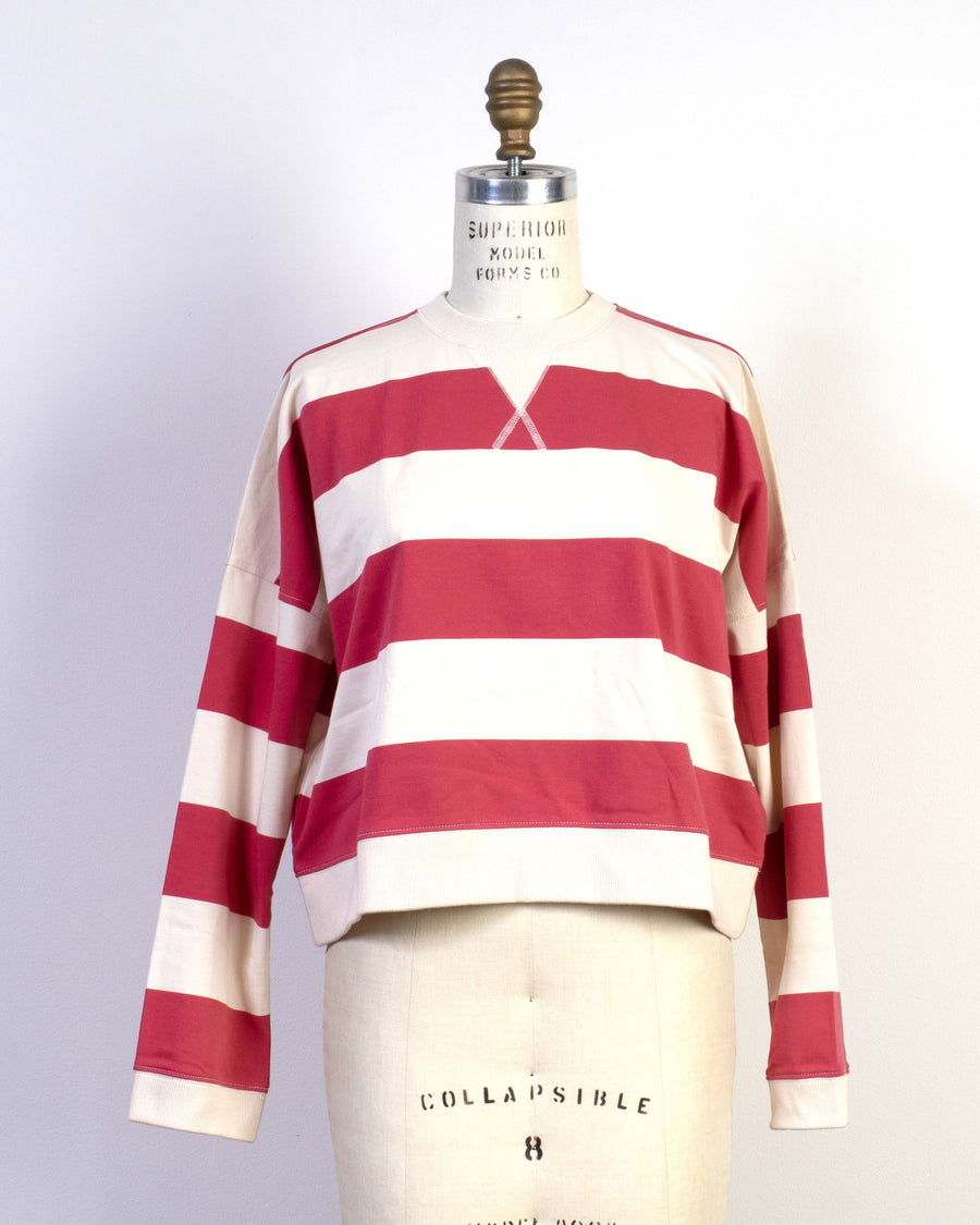 almost grown striped sweatshirt