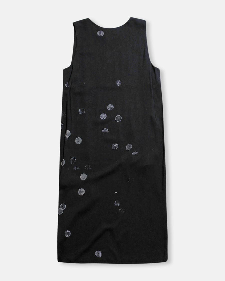 sleeveless dot dress