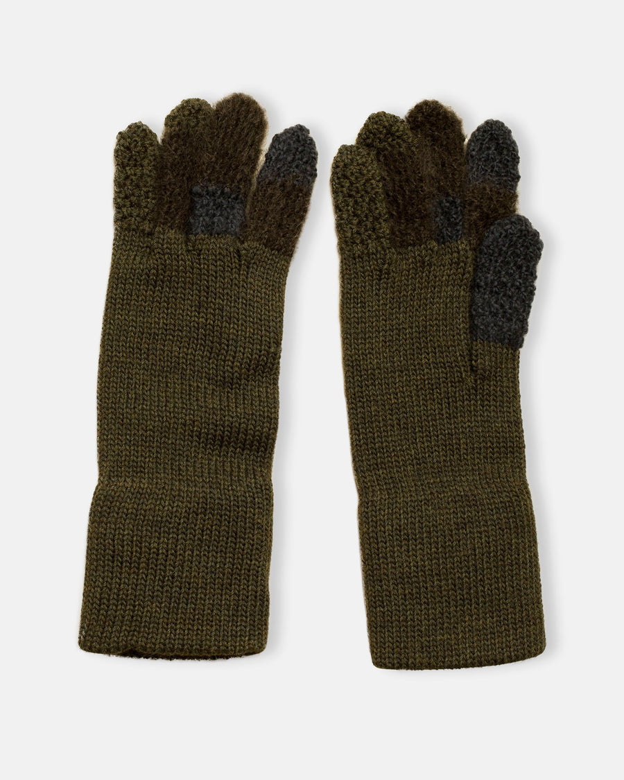 patched short gloves