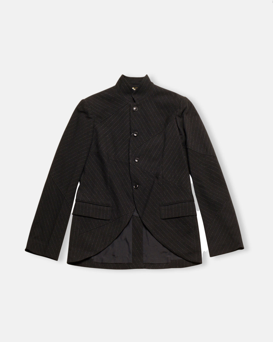 pinstripe panel jacket